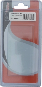 Verre incolore 105x50mm - blister de 2 pcs