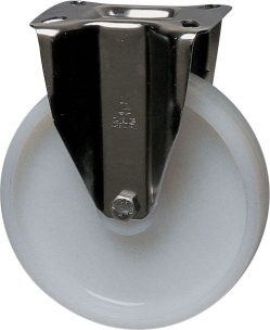 Chape inox moyenne fixe polyamide D.100mm