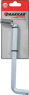 Clé de vidange contre coudée 6 pans 150x12mm - carte