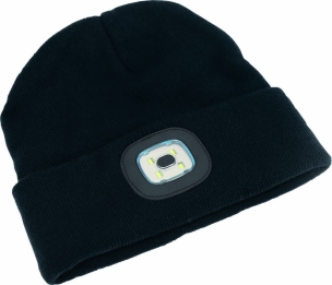 Bonnet LED noir 80 lumens en acrylique