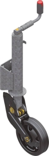 Roue jockey jante acier automatique avec support 800kg