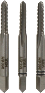 Taraud métaux HSS 3 passes M3