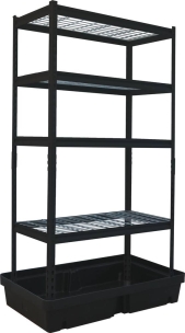 Etagère avec bac de rétention PE 60L