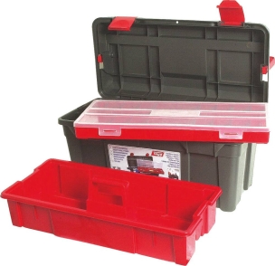 Boîte de rangement avec panier et mallette de rangement 580x285x290mm