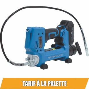 Pompe à graisse 20V 690 bar - 1 batterie Li-ion 2Ah - 1 chargeur 3A - coffret