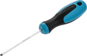 Tournevis plat 2,5x75mm à manche antidérapant en 3 composants