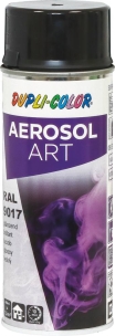 Peinture RAL 9017 brillant noir - aérosol de 400ml