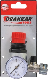 Réducteur de pression 1/4" avec manomètre - carte