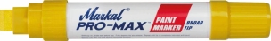 Feutre à peinture liquide permanent jaune pointe extra large - lot de 6 pcs