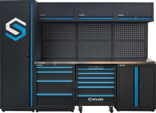 Mobilier d'atelier 4 éléments plateau inox 38mm - 247 outils