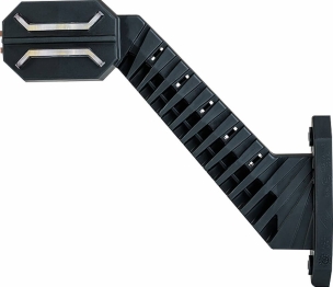 Feu de gabarit LED 12/24V rouge/blanc/orange déporté coudé 200mm - côté droit