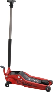 Cric rouleur 3T avec pédale double piston et roues en nylon 95/515mm longueur 772mm