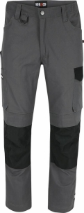 Pantalon de travail multipoches stretch extensible gris/noir T36