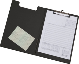 Porte bloc A4 à rabat noir