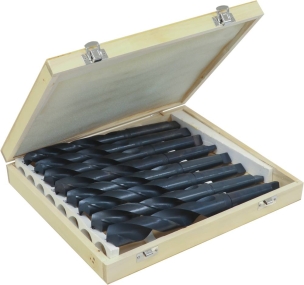 Foret taillé meulé de 24 à 31mm cône morse N°3 - coffret bois de 8 pcs