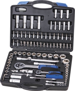 Coffret de douilles 1/4" 1/2" - 93 pcs - palette de 72 pcs
