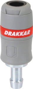 Raccord rapide femelle passage d'air 8mm pour tuyau de 13mm