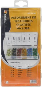Fusible steatite assortiment - coffret de 120 pcs