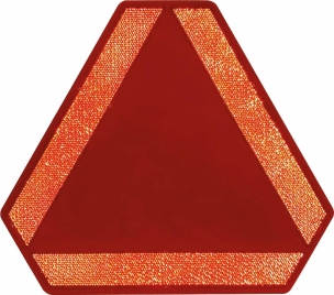 Plaque pour véhicule lent