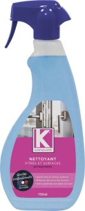 Nettoyant vitres et surfaces lisses - lot de 12 flacons spray de 750ml