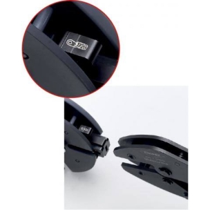 Pince à sertir 250mm automatique 5 machoires interchangeables bi-matière - coffret blister