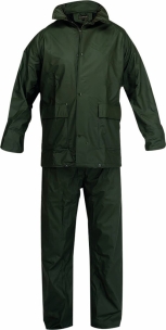 Vêtement de pluie 100% PU avec capuche XXL - vert