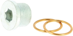 Bouchon de vidange M22 et 2 joints métalloplastiques - blister
