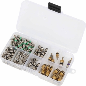 Ensemble de noyaux de soupape de climatiseur - coffret de 134 pcs