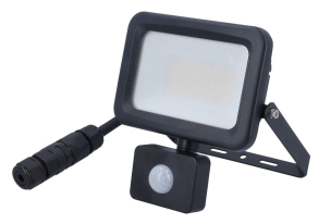 Projecteur LED 230V Optiline 30W 3600lm avec détecteur radar