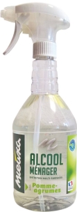 Alcool ménager parfum pomme agrume - lot de 12 flacons spray 800ml