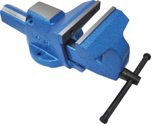 Etau acier 125mm avec enclume serre-tubes fixe