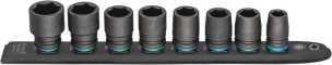 Douille à chocs 1/2" sur support magnétique - 8pcs