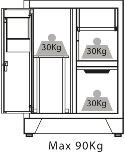 Meuble bas pour poubelle - essuie tout