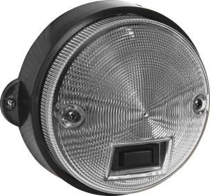 Plafonnier rond 122mm 12V avec interrupteur