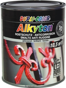 Peinture antirouille RAL 9005 noir satin - pot de 750ml