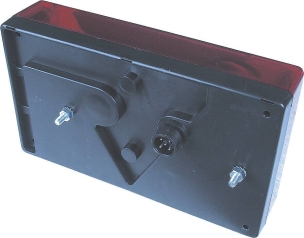 Feu arrière rectangle gauche 12V 6 fonctions 235x135mm