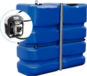 Cuve de stockage AdBlue® PEHD simple paroi 2000L avec kit station 230V