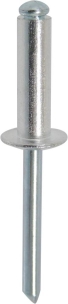 Rivet alu/acier tête plate 6,4x22mm - 25 pcs