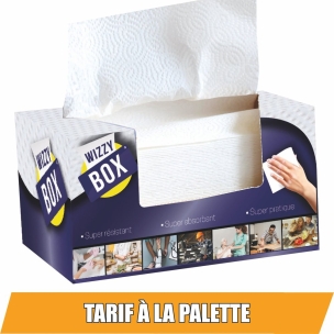 Ouate blanche multi-usage 180 formats 210x210mm- lot de 15 boîtes distributrices