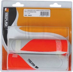 Bande rétroréfléchissante adhésive inclinée class 1 2x1,12m - blister côté droit et gauche