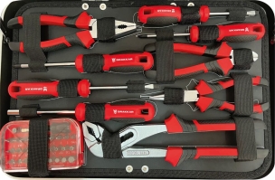 Mallette de dépannage 105 outils 1/4"+1/2"
