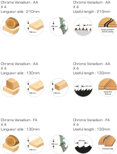 Lame de scie sabre bois - lot de 12 pcs