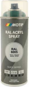 Peinture acrylique RAL 6005 vert mousse - lot de 6 aérosols de 400ml