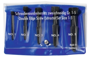 Extracteur de vis - pochette plastique de 5pcs