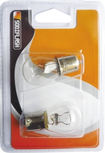 Ampoule poirette 12V 21/5W S25 - blister de 2 pcs