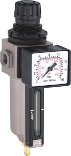 Régulateur avec filtre à air femelle 1/4" avec manomètre
