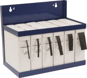 Gaine thermorétractable 2:1 présentoir métallique de 6 boîtes