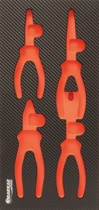 Module mousse 402x189mm carbone vide pour pinces à bec/universelle KNIPEX
