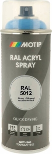 Peinture acrylique RAL 5012 bleu clair - lot de 6 aérosols de 400ml