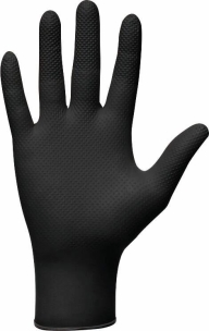 Gants jetables ambidextres nitrile 240mm 0,18mm noir T7 - Boîte de 50 pcs Gants jetables ambidextres nitrile 240mm 0,18mm noir T7 - Boîte de 50 pcs